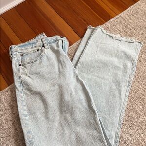 A&F light wash jeans